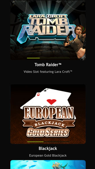 Actie in het Casino app screenshot