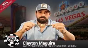 Clayton Maguire Wins WSOP $1,000 Online No-Limit Hold’em Event