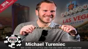 Michael Tureniec Emerges as 2016 WSOP $1,000 + $111 Little One for ONE DROP Victor