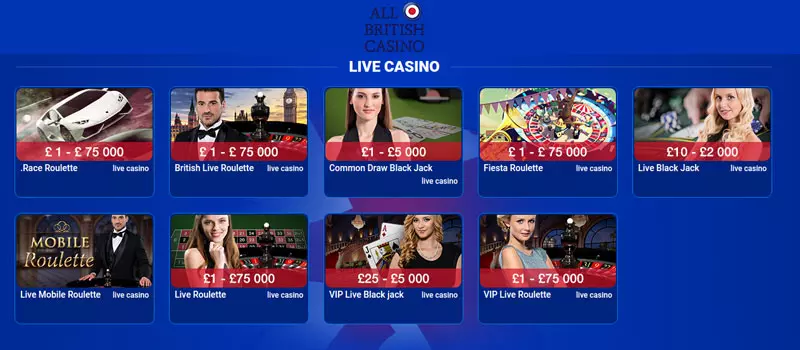 all british casino app live