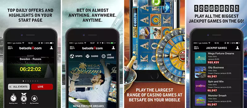 betsafe casino app background