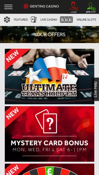 genting casino app screenshot