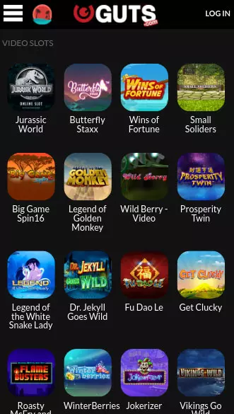guts casino app screenshot