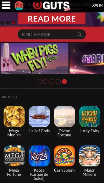 guts casino app screenshot