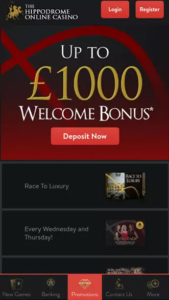 hippodrome casino app screenshot