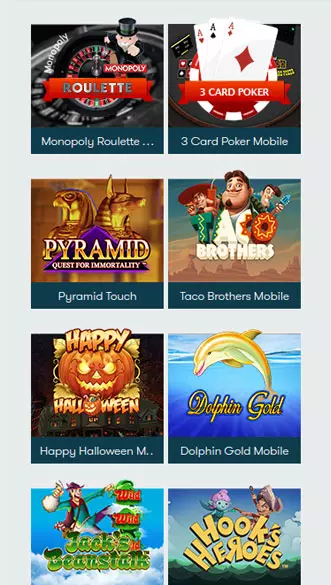 intercasino app screenshot