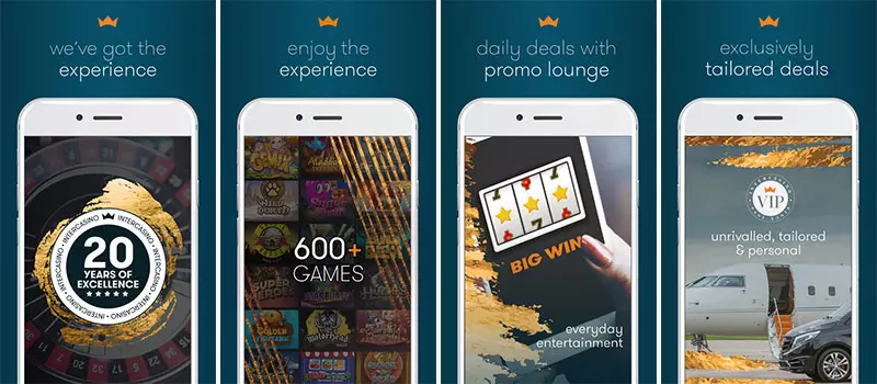 intercasino app features