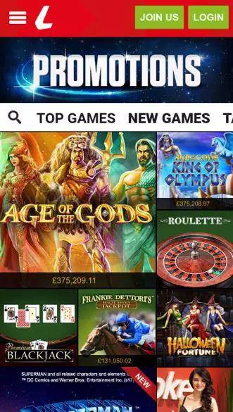 ladbrokes casino app screenshot