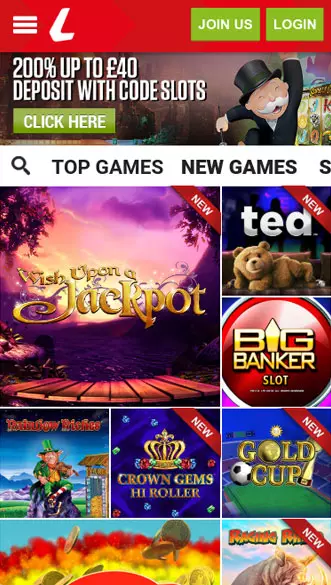 ladbrokes casino app screenshot