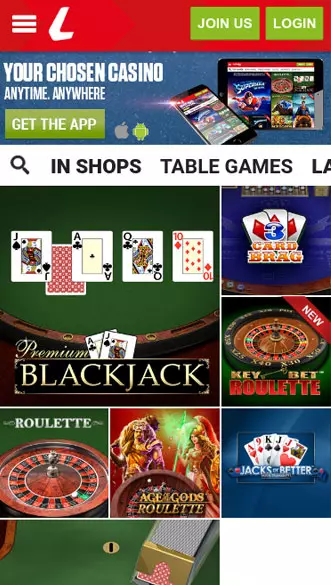 ladbrokes casino app screenshot