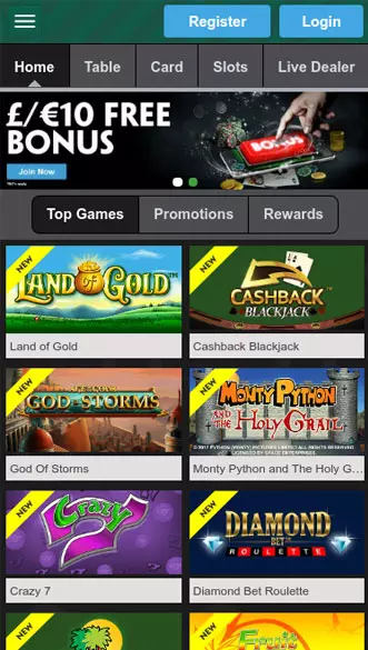 paddy power casino app screenshot