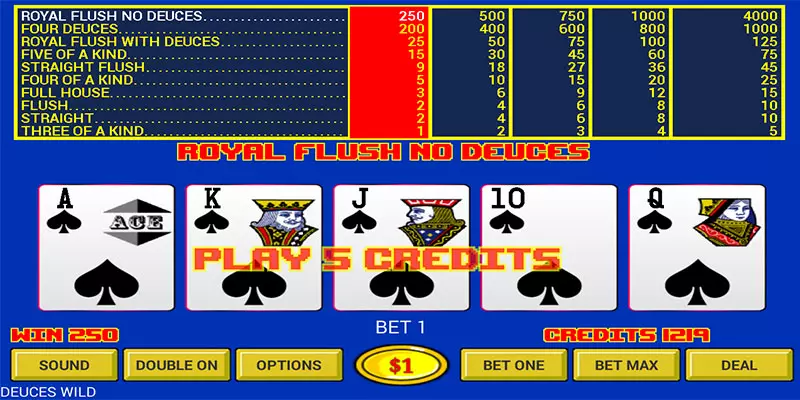 Video Poker Fun Mode