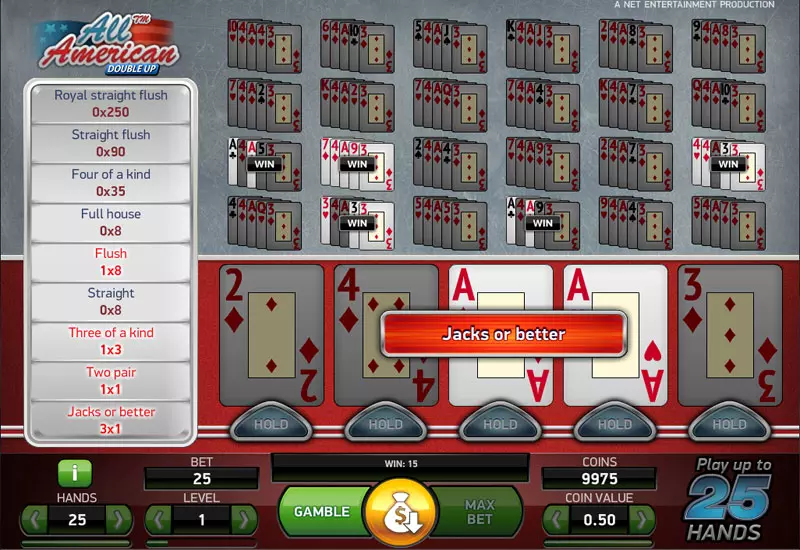 All American Poker screenshot