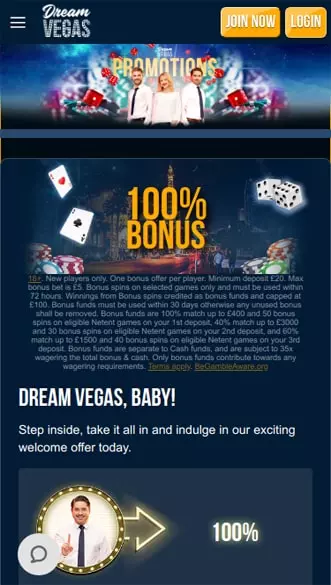 Dream Vegas Casino app screenshot