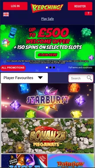 Kerching Casino app screenshot