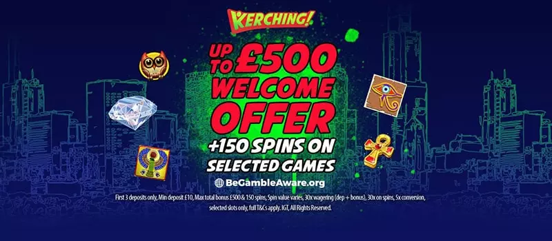 Kerching Casino bonuses screenshot