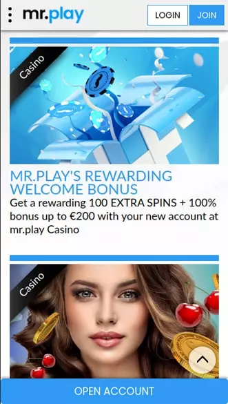 mr.play Casino app screenshot