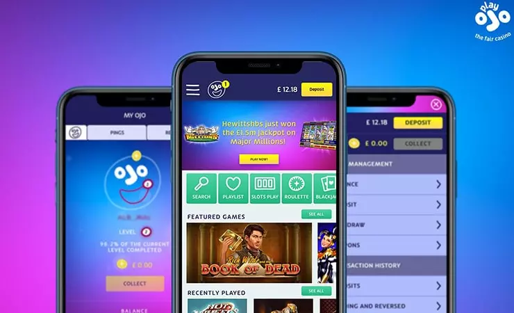 PlayOjO Casino app photo