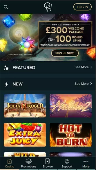 Prospect Hall Casino app screenshot