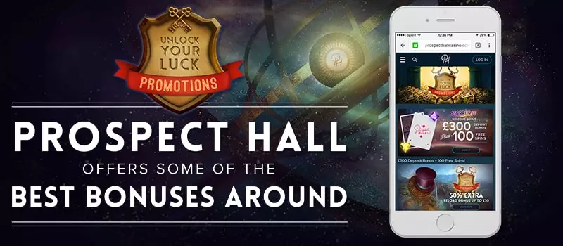Prospect Hall Casino bonuses screenshot