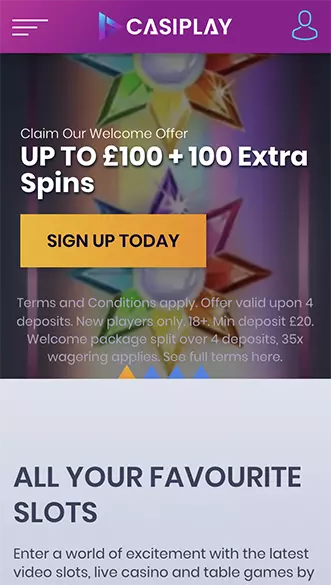 Casiplay Casino app screenshot