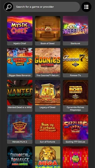 The Grand Ivy Casino app screenshot