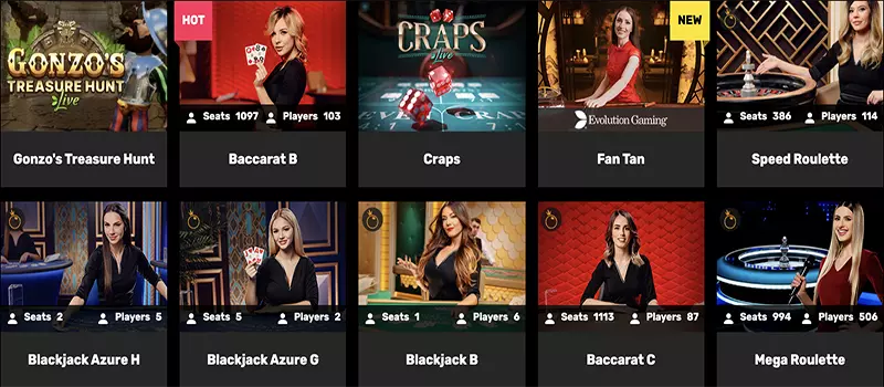 Hyper Casino app live dealer games photo