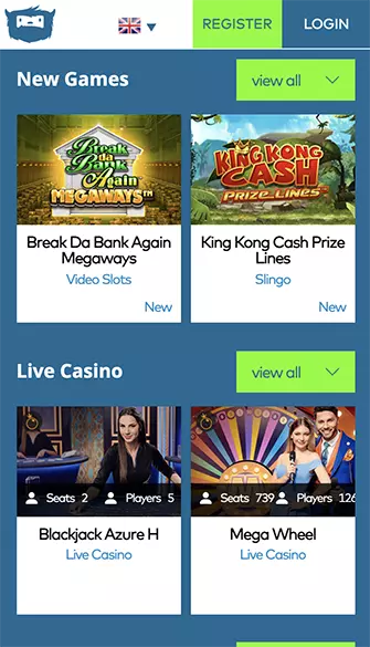 Yeti Casino app screenshot