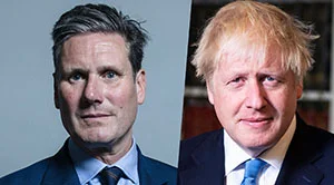 Starmer and Boris Johnson