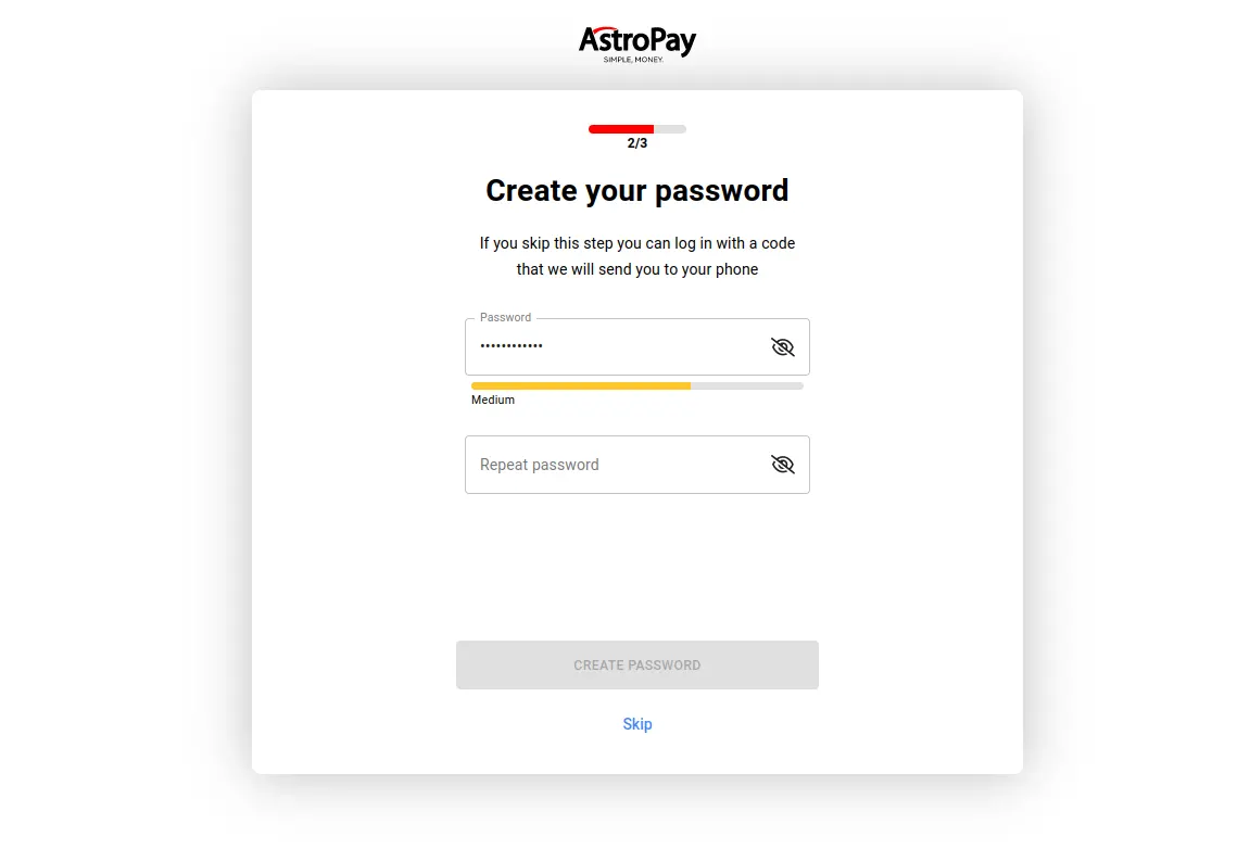 AstroPay Registration Process 4