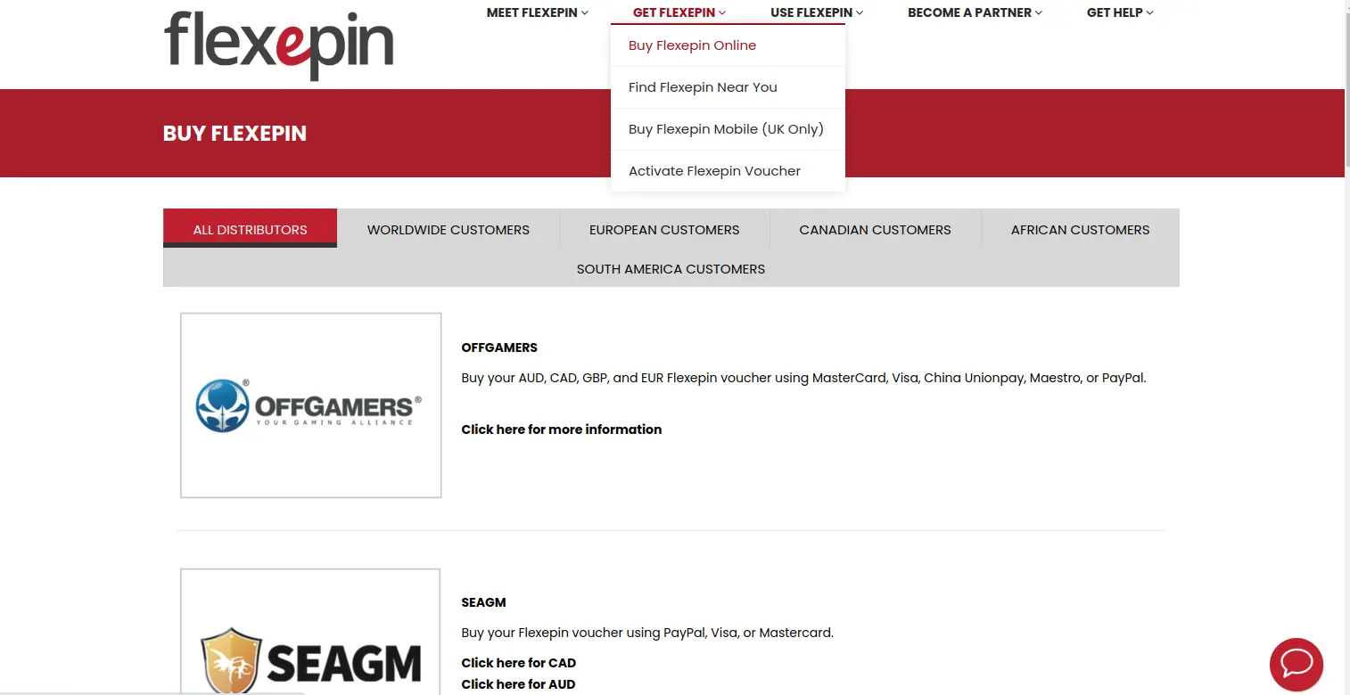 Flexepin Registration Process 1