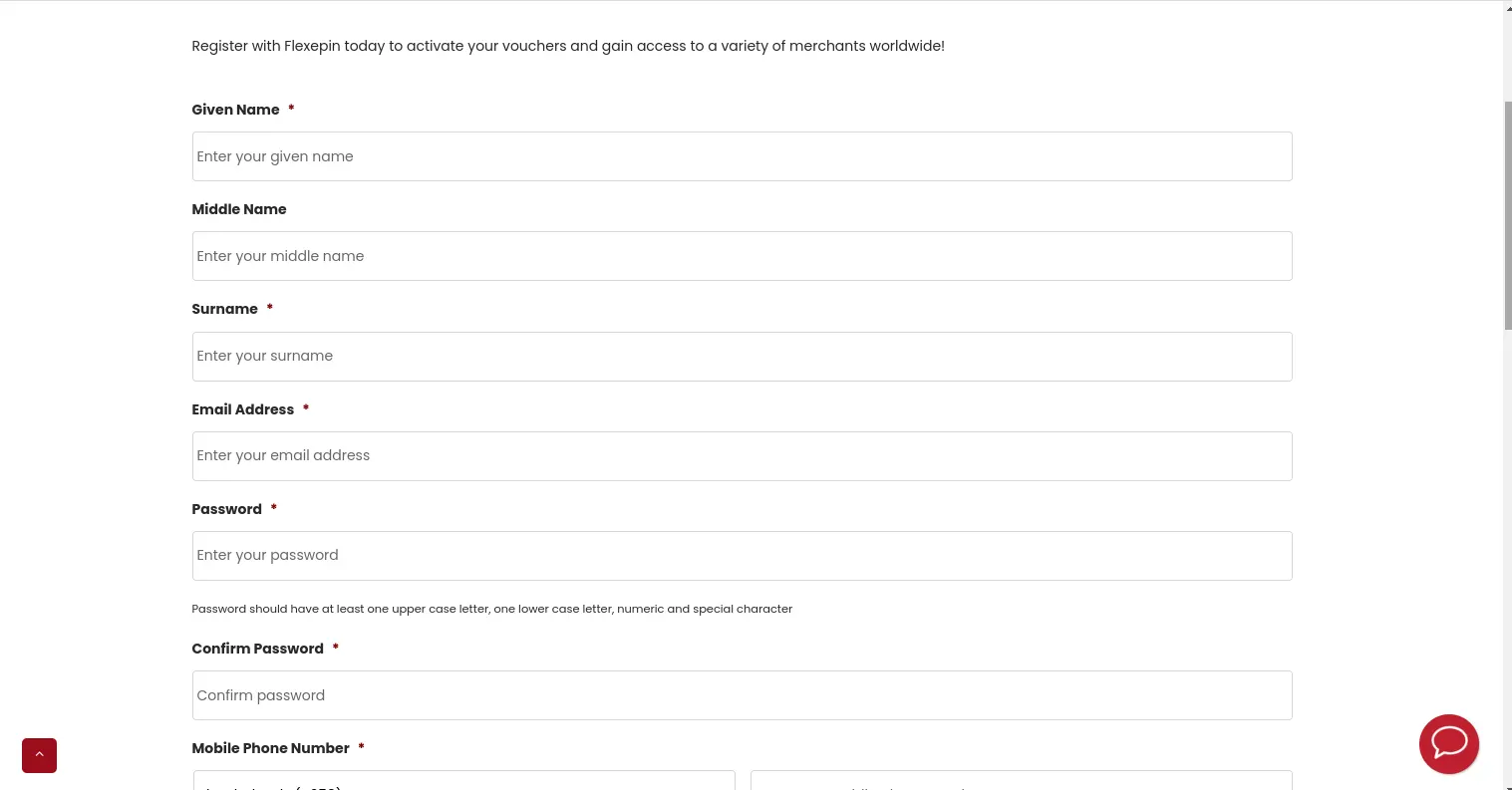 Flexepin Registration Process 5