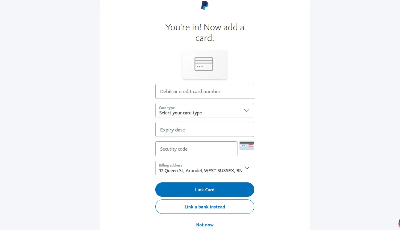 PayPal Registration Process 5