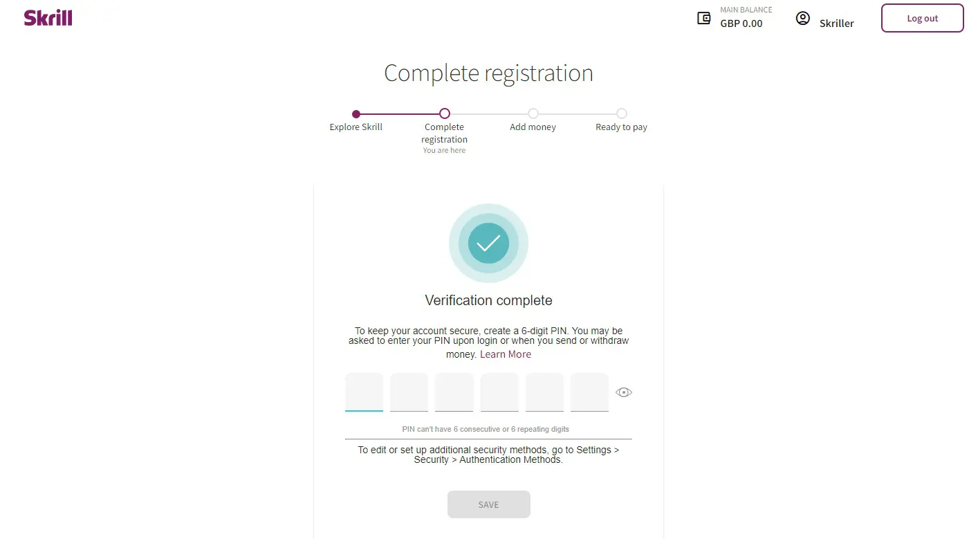 Skrill Registration Process 6