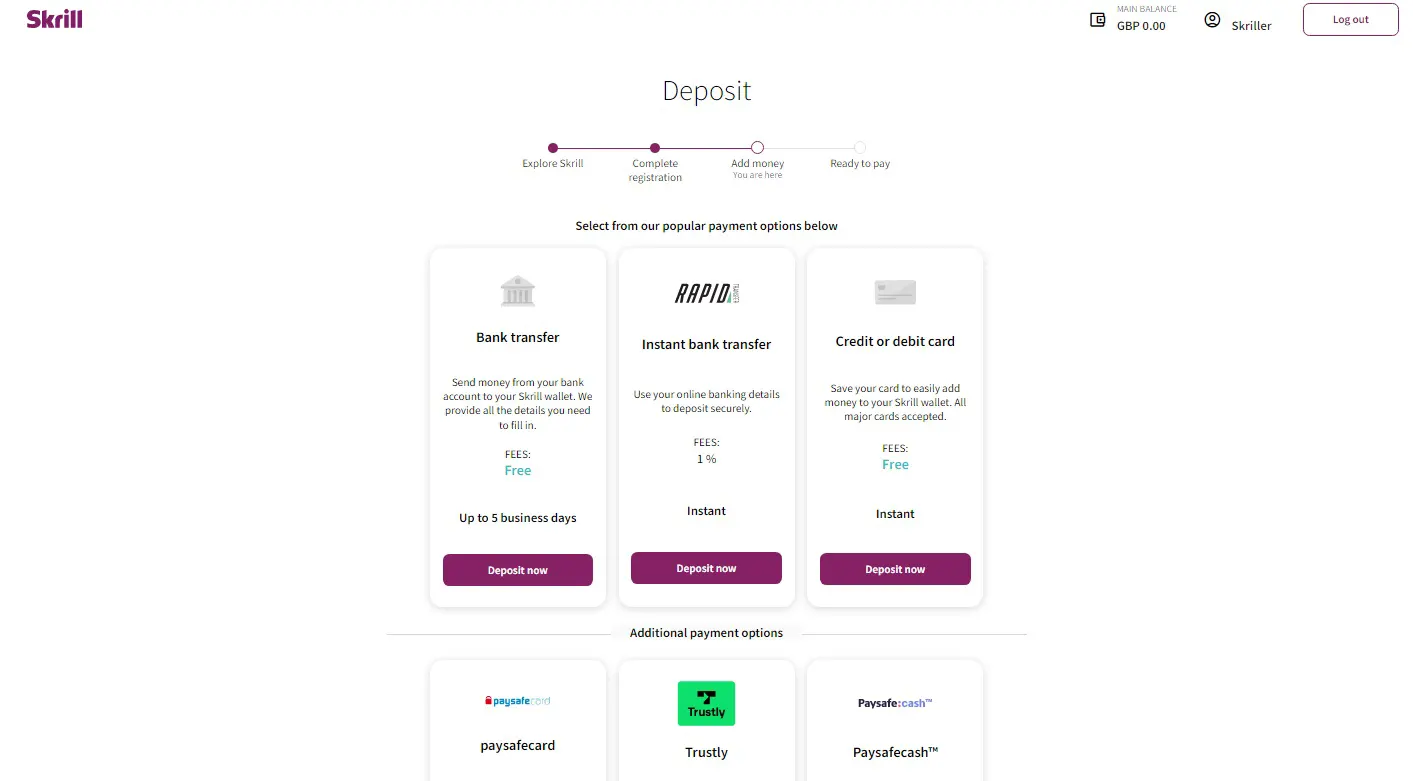 Skrill Registration Process 7