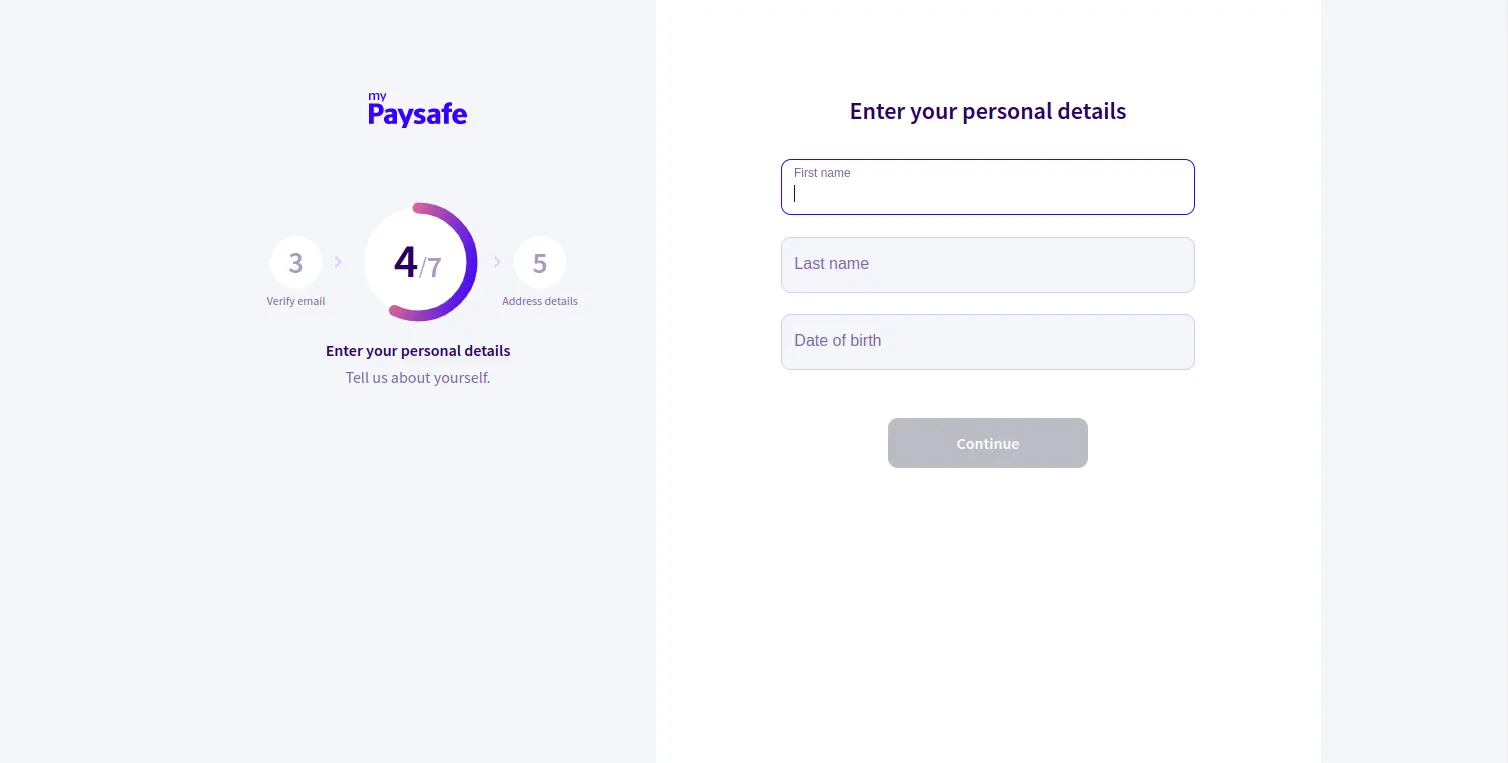 Paysafecard Registration Process 6