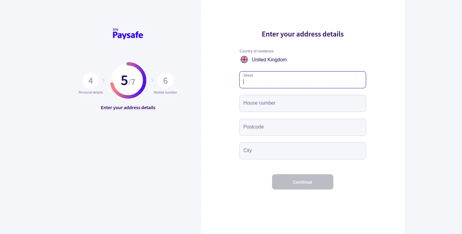 Paysafecard Registration Process 7