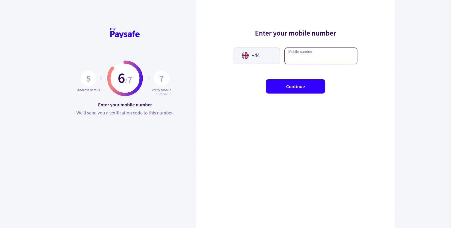 Paysafecard Registration Process 8