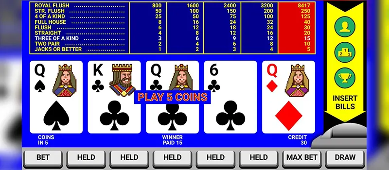 Video Poker Classic Double Up