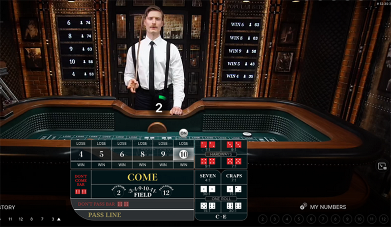 Live Craps by Evolution Gaming 