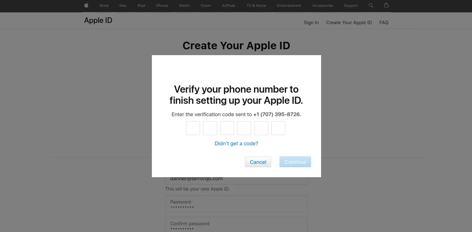Apple Pay Registration process 5