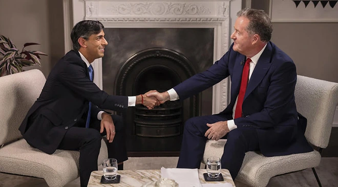 Piers Morgan and Rishi Sunak